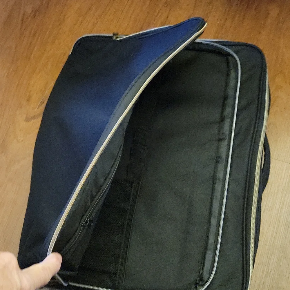 Messenger computer shoulder bag gaming laptop sleeve removable pads Black NEW…